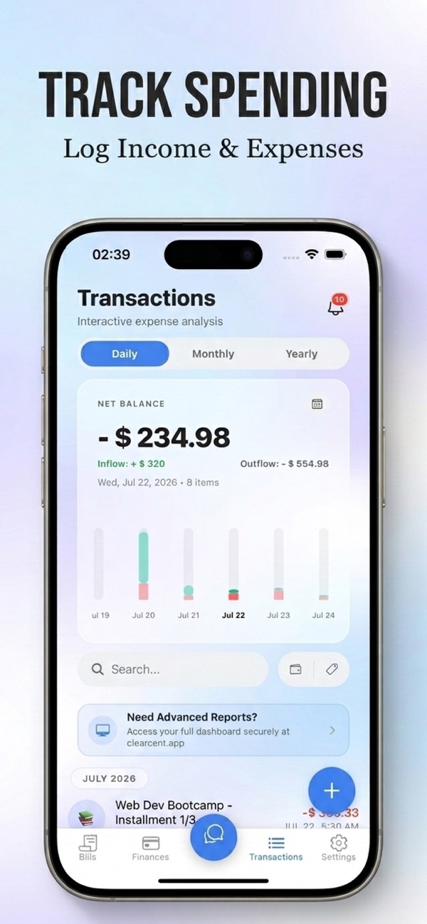 ClearCent app screenshot